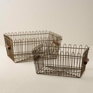 Bath | Vintage Inspired Wire Locker Basket Bath Bath