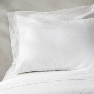 Bedding | Linen Cotton Pillow Sham – Optic White Bed + Bath