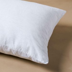 Bedding | Linen Cotton Pillow Sham – White Stripe Bed + Bath