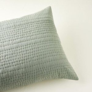 Bedding | Stonewashed Pebbled Quilt Pillow Sham – Seagrass Bed + Bath