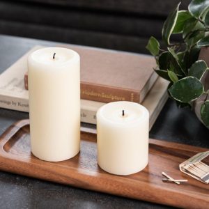 Candles + Fragrance | Shell White Pillar Candle Candles + Fragrance Candles + Fragrance