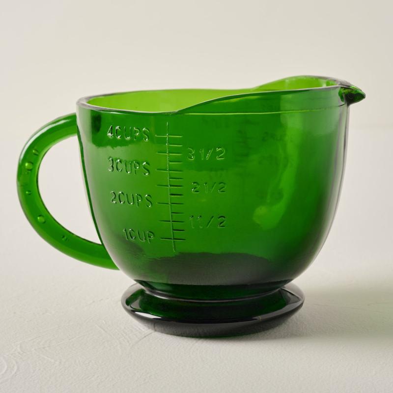 Core Kitchen Collection | Green Glass 4 Cup Measuring Cup Core Kitchen Collection