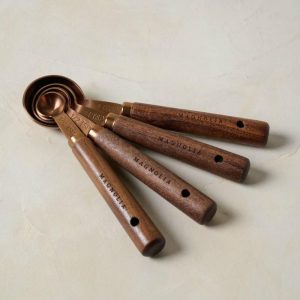 Core Kitchen Collection | Walnut and Copper Measuring Spoons Core Kitchen Collection