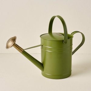 Garden | Green Enamel Watering Can Decor Garden