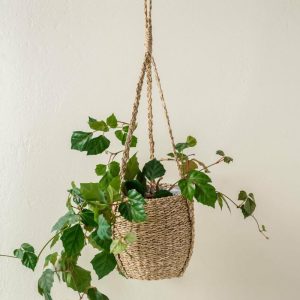 Garden | Hanging Seagrass Planter Decor Garden