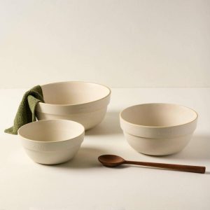 Kitchen Tools + Storage | Set of Vintage-Inspired Mixing Bowls Kitchen + Dining Kitchen Tools + Storage