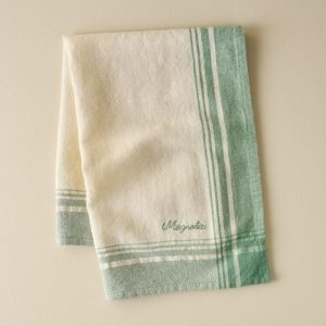 Linens | Vintage Border Tea Towel Kitchen + Dining Linens