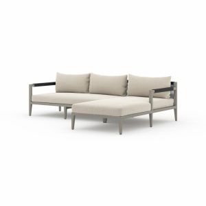 Outdoor Furniture | Harland Outdoor Sectional – Grey/Sand Furniture Outdoor Furniture