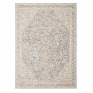 Rugs | Carlisle Blue Ivory  Rug 2′-3″ x 3′-10″ Kitchen + Dining Rugs