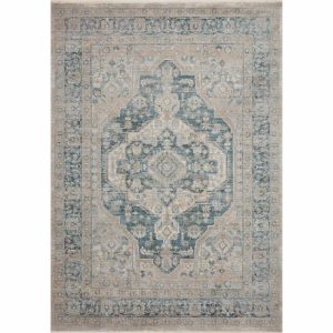 Rugs | Elise Neutral Blue Rug 2′-8″ X 7′-6″ Runner Kitchen + Dining Rugs