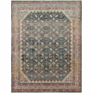 Rugs | Graham Blue Persimmon Rug 2′-3″ x 4′-0″ Kitchen + Dining Rugs