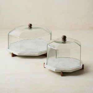 Serveware | Marble and Copper Cake Stand Kitchen + Dining Serveware