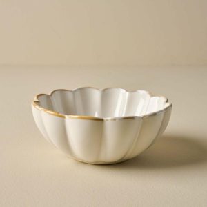 Tabletop | Cream Scalloped Cereal Bowl Kitchen + Dining Tabletop