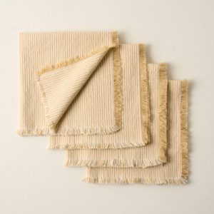 Tabletop | Durum Stripe Napkin Set of Four Kitchen + Dining Tabletop