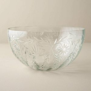 Tabletop | Vivian Cut Glass Serving Bowl Kitchen + Dining Tabletop