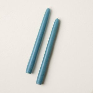 Tapers + Candleholders | Colonial Blue Taper Decor Tapers + Candleholders