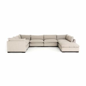 Living Room Furniture | Monroe 7 Piece Sectional with Ottoman Furniture Living Room Furniture