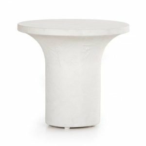 Living Room Furniture | Turner Plaster End Table Furniture Living Room Furniture