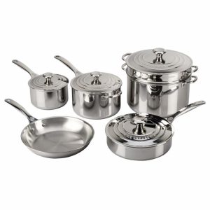 Cookware | Le Creuset Stainless Steel 10 Piece Set Cookware Cookware