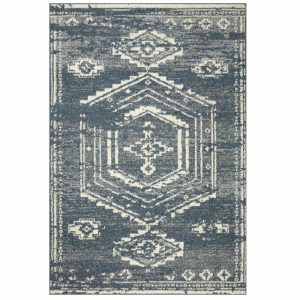 Rugs | Gigi Denim Ivory Rug 2′-7″ X 4′ Kitchen + Dining Rugs